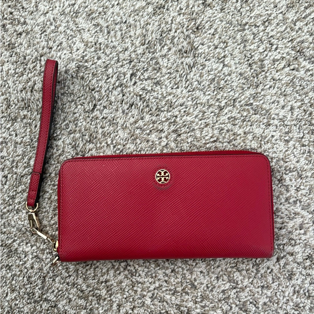 Tory Burch Red Wristlet Wallet